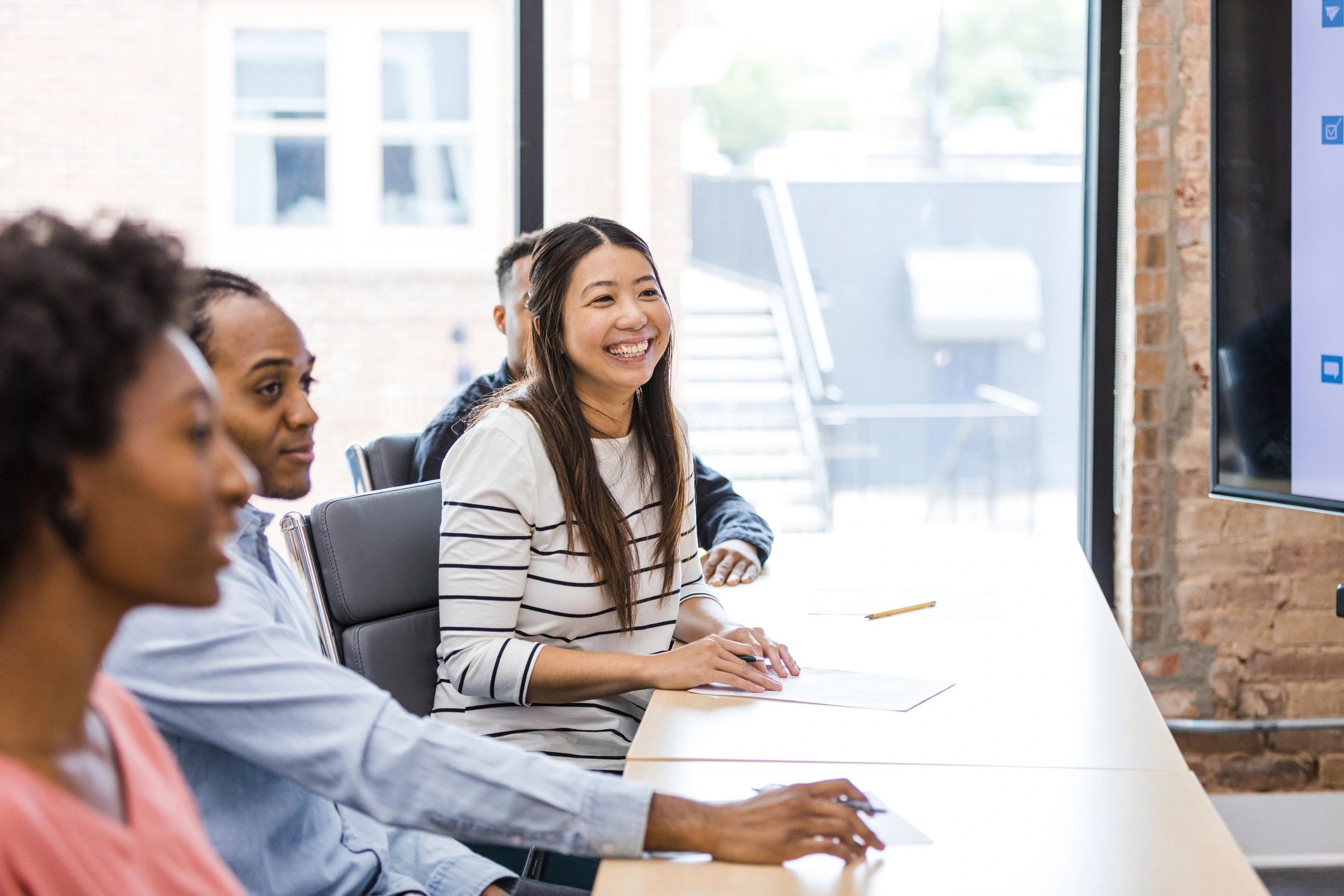 Professional team in a conference room